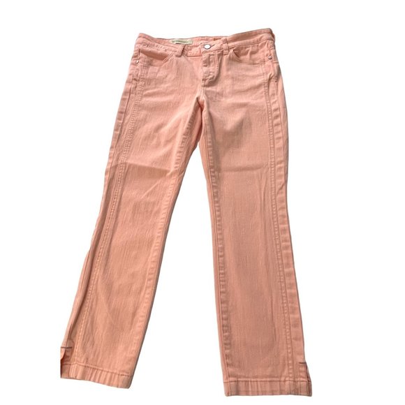 ANTHROPOLOGIE PILCRO and the Letterpress Peach Jeans Size 28 - Picture 7 of 11